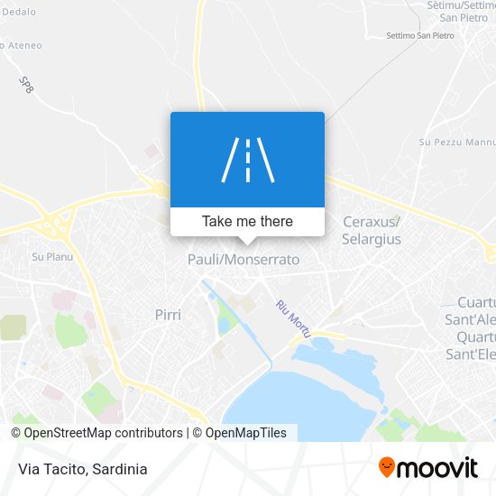 Via Tacito map