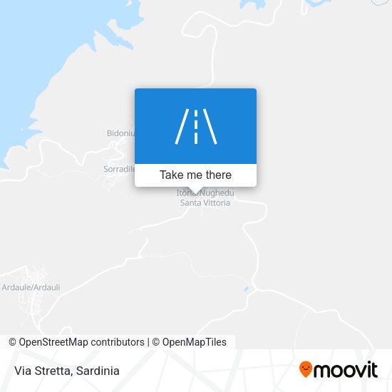 Via Stretta map