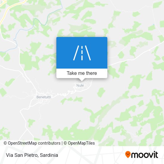 Via San Pietro map