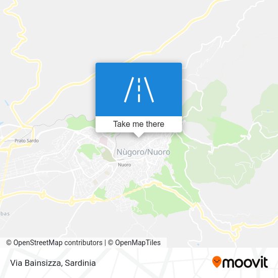 Via Bainsizza map