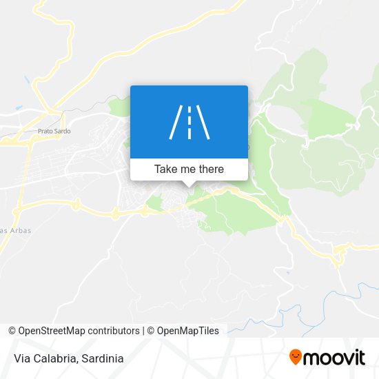 Via Calabria map