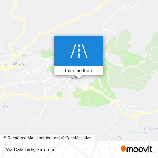 Via Calamida map