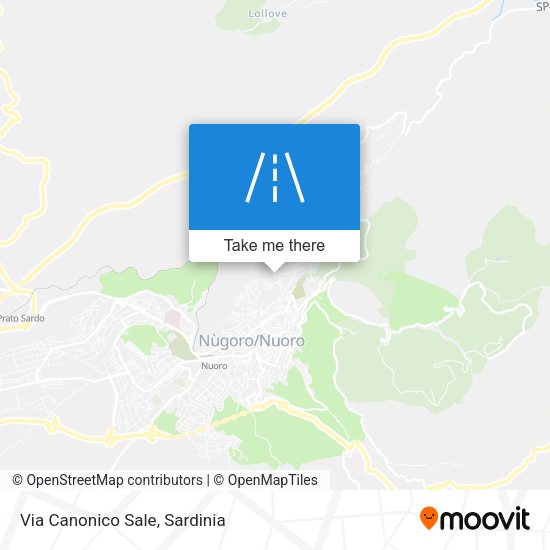 Via Canonico Sale map