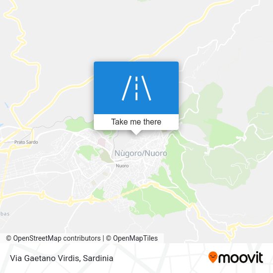 Via Gaetano Virdis map