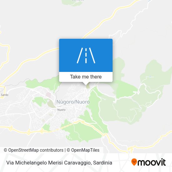 Via Michelangelo Merisi Caravaggio map