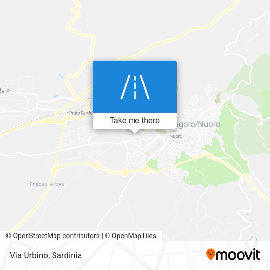 Via Urbino map