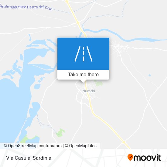 Via Casula map