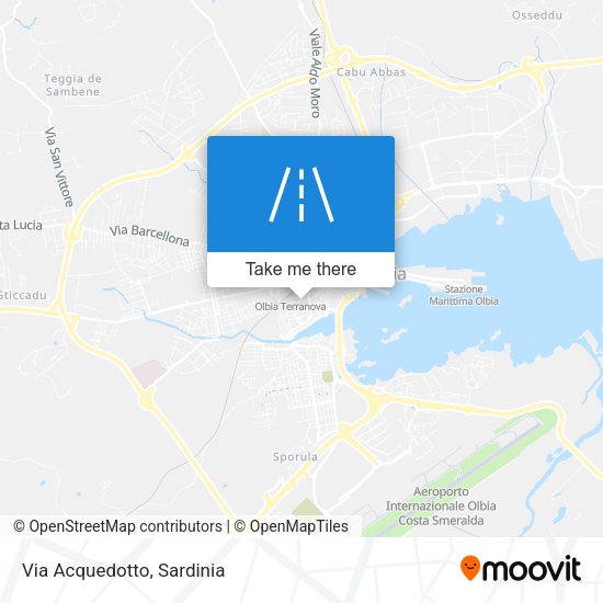 Via Acquedotto map