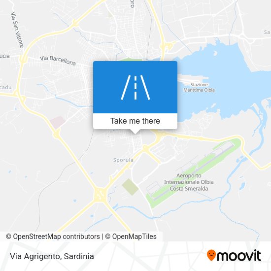 Via Agrigento map
