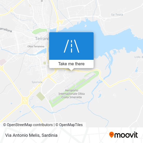 Via Antonio Melis map