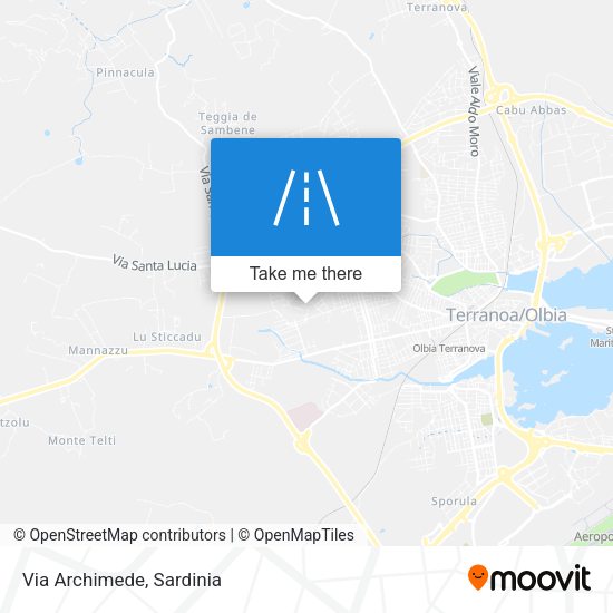 Via Archimede map