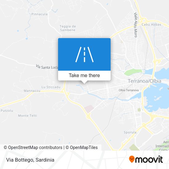 Via Bottego map