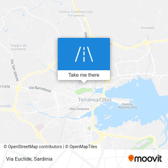 Via Euclide map