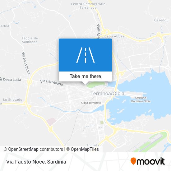 Via Fausto Noce map