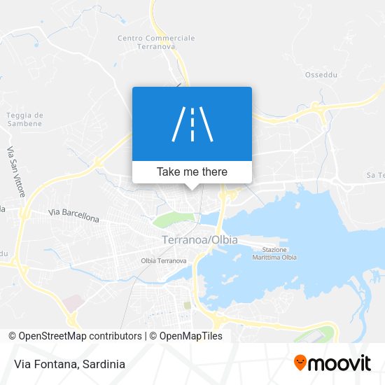 Via Fontana map
