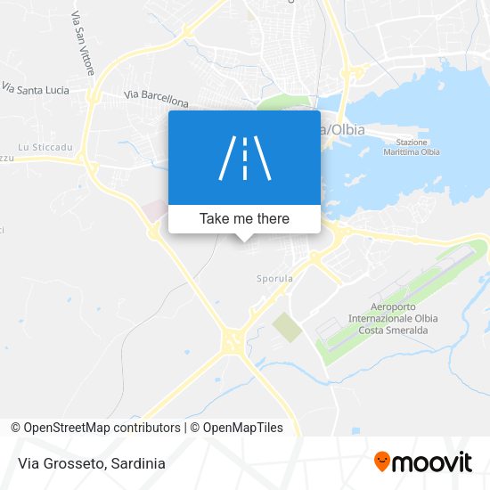 Via Grosseto map