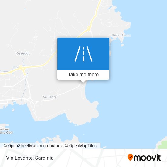 Via Levante map