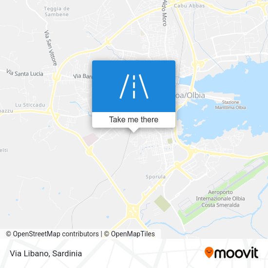 Via Libano map