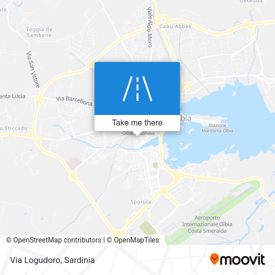 Via Logudoro map