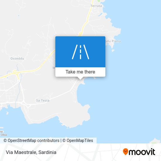 Via Maestrale map