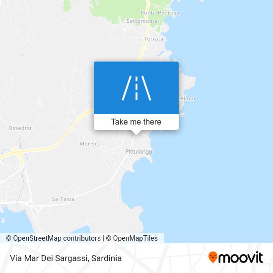 Via Mar Dei Sargassi map