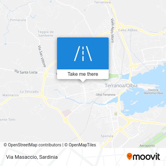 Via Masaccio map