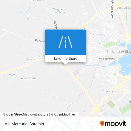 Via Mercurio map