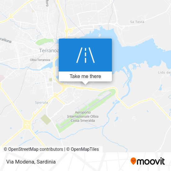 Via Modena map