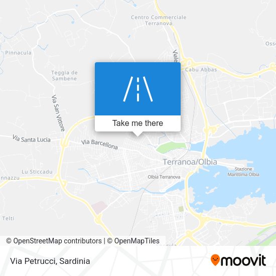 Via Petrucci map