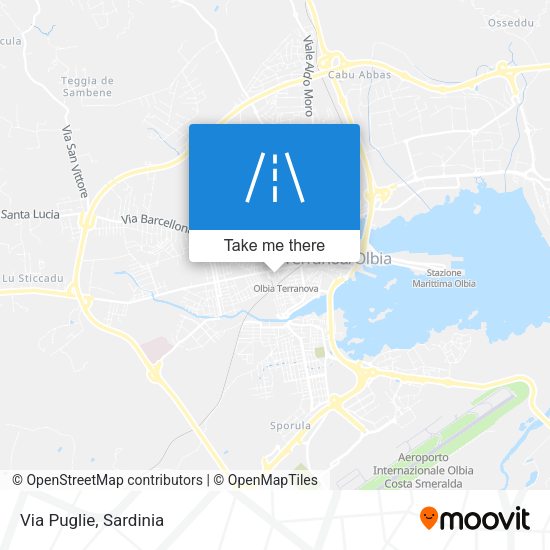 Via Puglie map