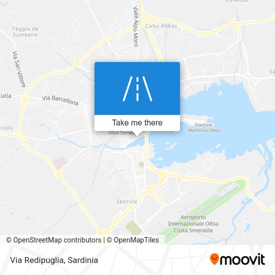Via Redipuglia map