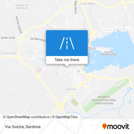 Via Svezia map