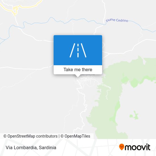 Via Lombardia map