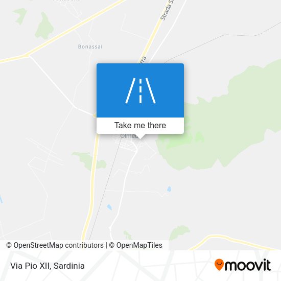 Via Pio XII map