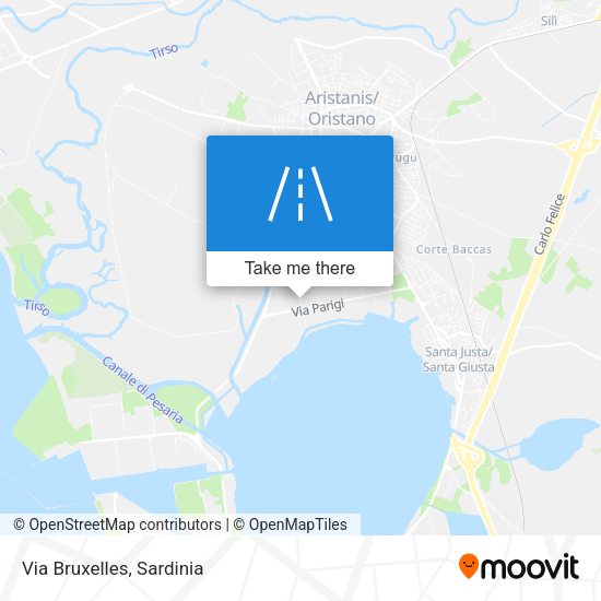 Via Bruxelles map