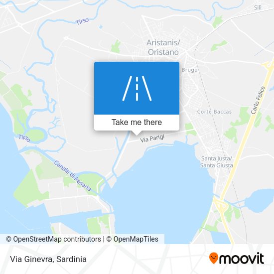 Via Ginevra map