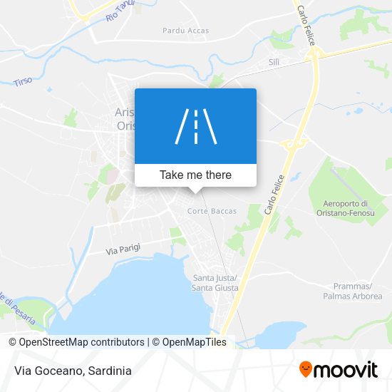 Via Goceano map