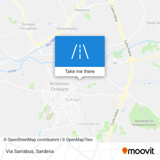Via Sarrabus map