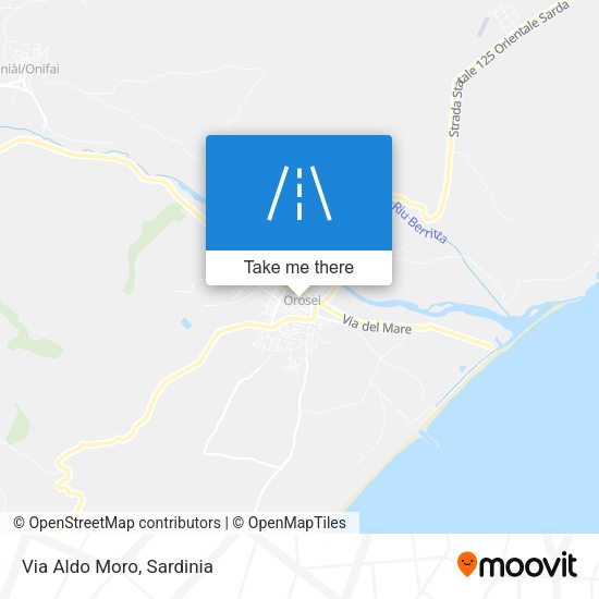 Via Aldo Moro map