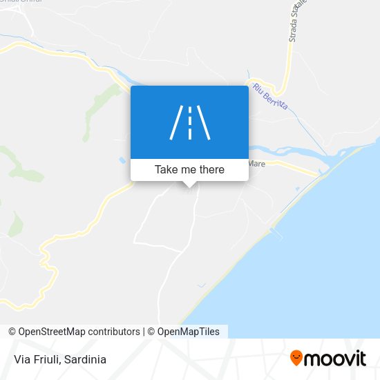 Via Friuli map