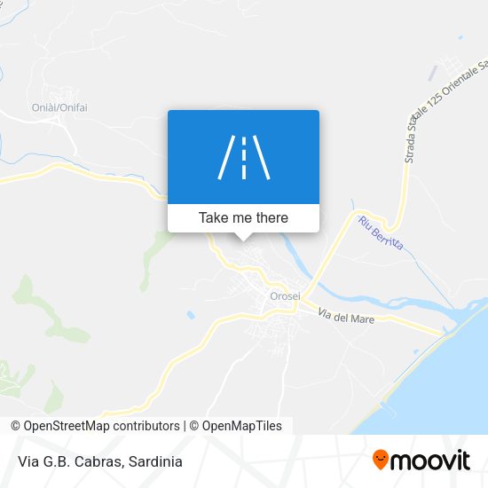 Via G.B. Cabras map