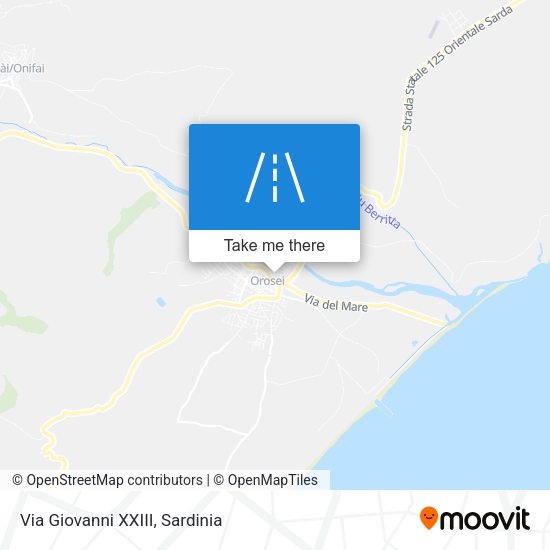 Via Giovanni XXIII map