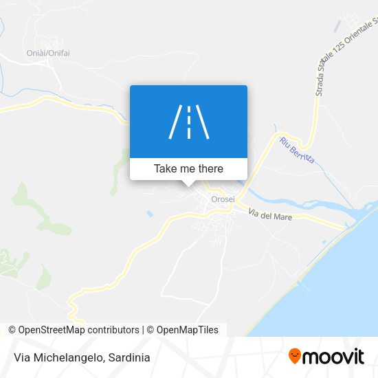 Via Michelangelo map