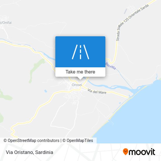 Via Oristano map
