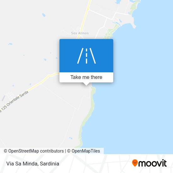 Via Sa Minda map