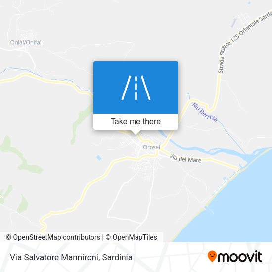 Via Salvatore Mannironi map
