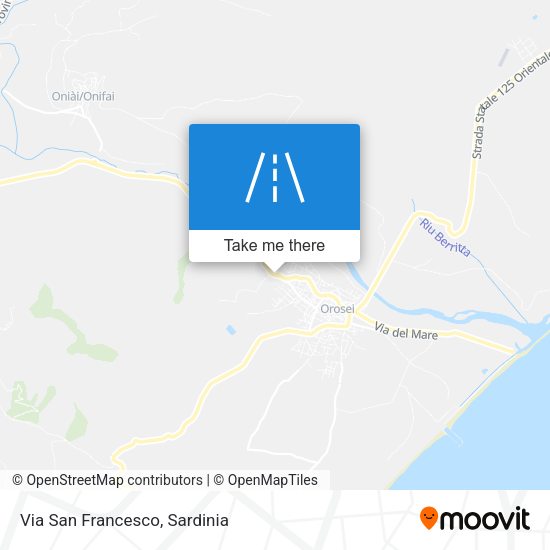 Via San Francesco map
