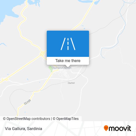 Via Gallura map