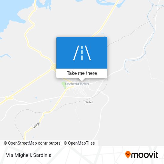 Via Migheli map