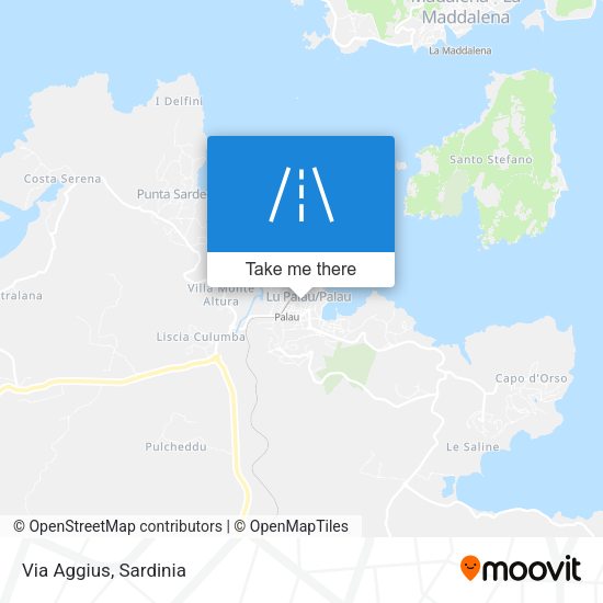 Via Aggius map
